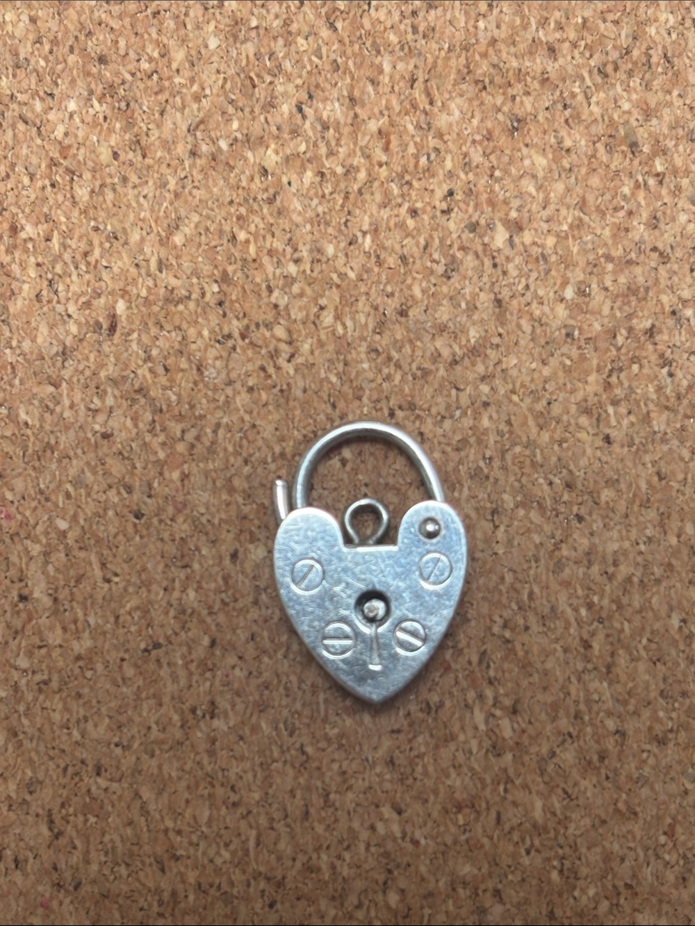 Silver padlock